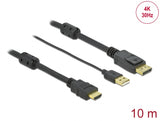 Delock HDMI zu DisplayPort Kabel 4K 30 Hz 10 m