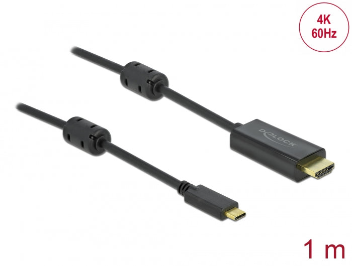 Delock Aktives USB Type-C™ zu HDMI Kabel (DP Alt Mode) 4K 60 Hz 1 m