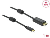 Delock Aktives USB Type-C™ zu HDMI Kabel (DP Alt Mode) 4K 60 Hz 1 m