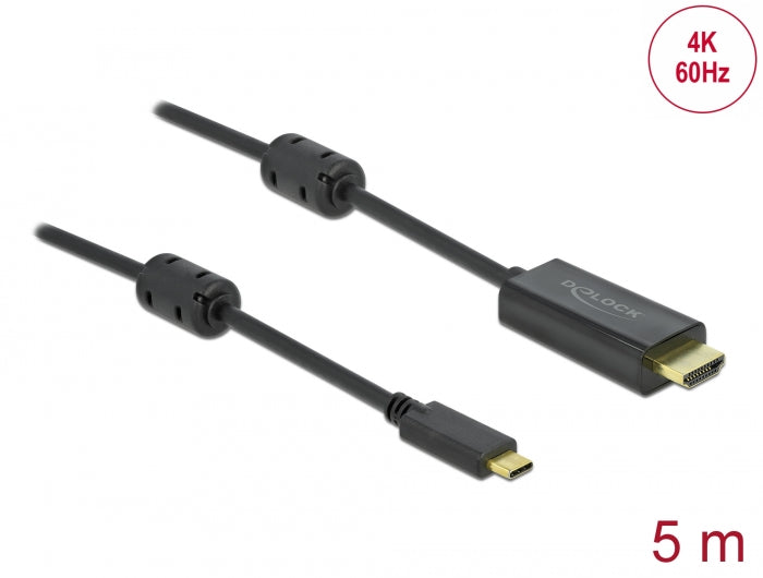 Delock Aktives USB Type-C™ zu HDMI Kabel (DP Alt Mode) 4K 60 Hz 5 m