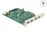 Delock PCI Express Karte x4 > 4 x extern USB 3.0-A (Quad Channel)