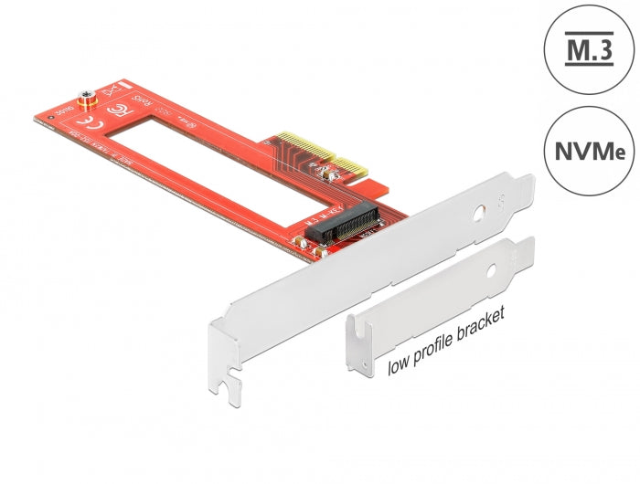 Delock PCI Express x4 Karte zu 1 x M.3 / NF1 Slot - Low Profile Formfaktor