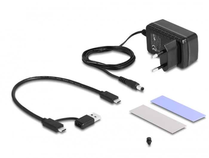 Delock USB Type-C™ Konverter für 1 x M.2 NVMe SSD + 1 x SATA SSD / HDD mit Klon Funktion