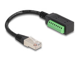 Delock RJ45 Kabel Cat.5e Stecker zu Terminalblock Adapter 21,5 cm