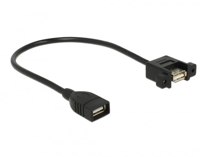 Delock Kabel USB 2.0 Typ-A Buchse > USB 2.0 Typ-A Buchse zum Einbau 0,25 m