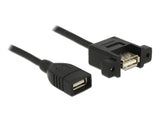 Delock Kabel USB 2.0 Typ-A Buchse > USB 2.0 Typ-A Buchse zum Einbau 1 m