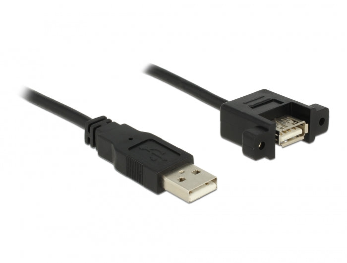 Delock Kabel USB 2.0 Typ-A Stecker > USB 2.0 Typ-A Buchse zum Einbau 1 m