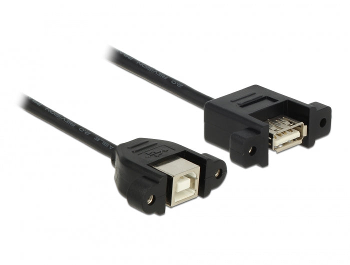 Delock Kabel USB 2.0 Typ-B Buchse zum Einbau > USB 2.0 Typ-A Buchse zum Einbau 1 m