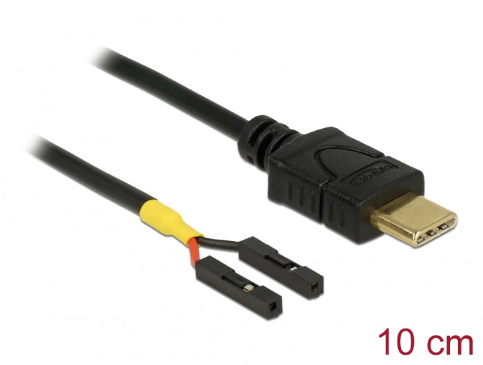 Delock Kabel USB Type-C™ Stecker > 2 x Pfostenbuchse einzeln Strom 10 cm