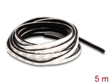 Delock Bürstenstreifen selbstklebend 5 mm - Länge 5 m schwarz