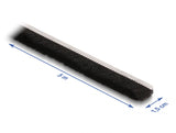 Delock Bürstenstreifen selbstklebend 15 mm - Länge 5 m schwarz