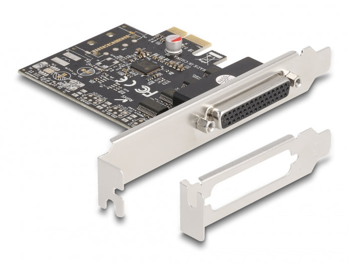 Delock PCI Express Karte zu 4 x Seriell RS-232 mit Standard und Low Profile Slotblenden
