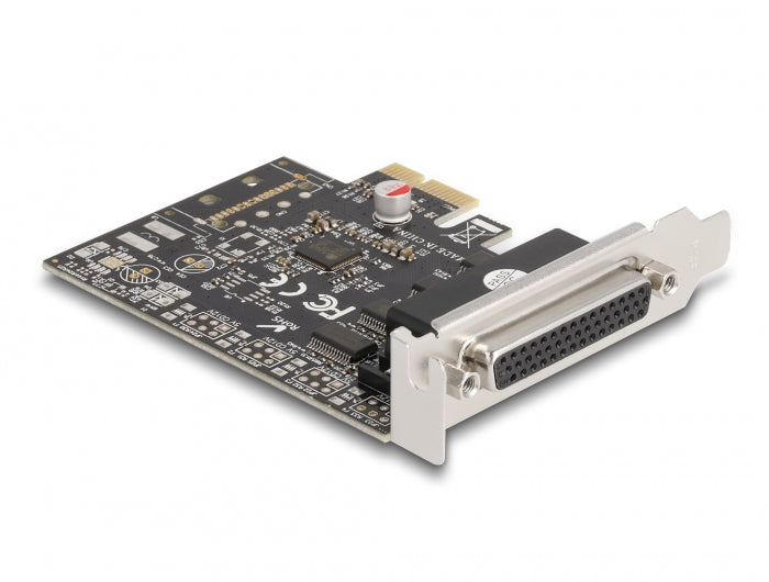 Delock PCI Express Karte zu 4 x Seriell RS-232 mit Standard und Low Profile Slotblenden