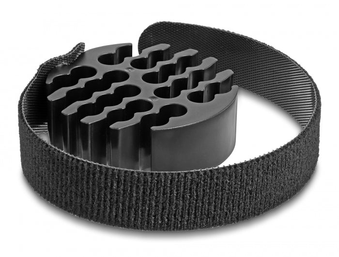 Delock Kabel-Organizer mit Klettkabelbinder schwarz