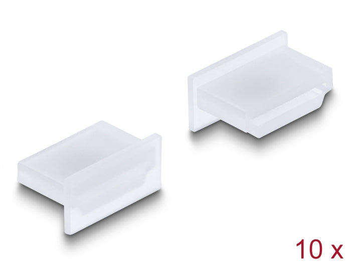 Delock Staubschutz für HDMI A Buchse ohne Griff 10 Stück transparent