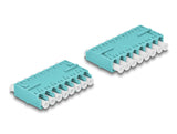 Delock LWL Kupplung HD LC Octuplex Buchse zu LC Octuplex Buchse aqua