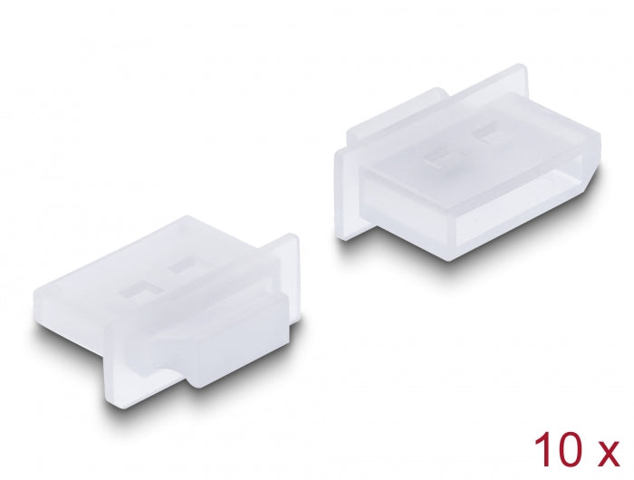 Delock Staubschutz für DisplayPort Buchse mit Griff 10 Stück transparent