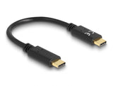 Delock USB Type-C™ Ladekabel 15 cm PD 100 W mit E-Marker