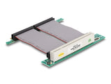 Delock Riser Karte PCI 32-Bit > PCI 32-Bit mit flexiblem Kabel 7 cm links gerichtet
