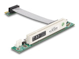 Delock Riser Karte PCI Express x1 > 1 x PCI mit flexiblem Kabel 9 cm links gerichtet