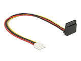 Delock Kabel Power Floppy 4 Pin Buchse > SATA 15 Pin Buchse Metall 30 cm