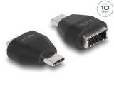Delock Adapter USB Type-C™ Stecker zu USB 10 Gbps Typ-E Key A Buchse schwarz