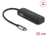 Delock USB Type-C™ Adapter zu VGA / HDMI / DisplayPort 4K 60 Hz