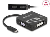 Delock USB Type-C™ Adapter für einen VGA, DVI, HDMI oder DisplayPort Monitor