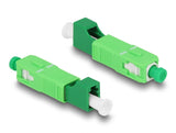 Delock LWL Hybrid Kupplung SC Simplex Stecker zu LC Simplex Buchse grün