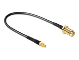 Delock Antennenkabel SMA Buchse zum Einbau zu MMCX Stecker 200 mm