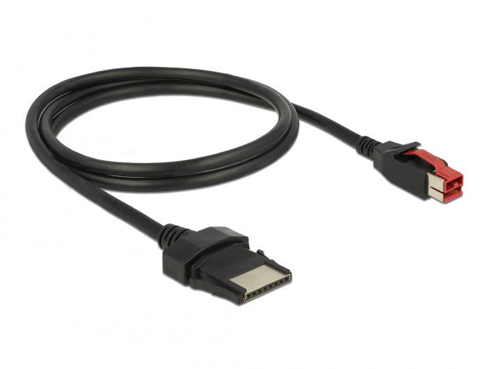 Delock PoweredUSB Kabel Stecker 24 V > 8 Pin Stecker 1 m für POS Drucker und Terminals