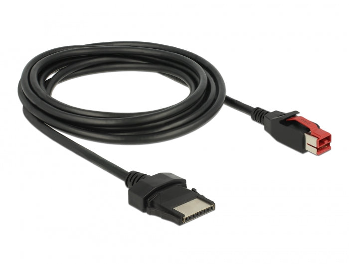 Delock PoweredUSB Kabel Stecker 24 V > 8 Pin Stecker 3 m für POS Drucker und Terminals
