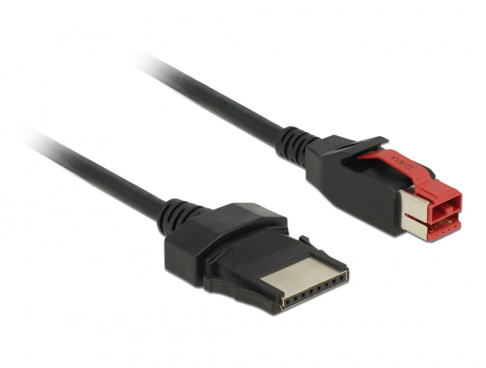 Delock PoweredUSB Kabel Stecker 24 V > 8 Pin Stecker 4 m für POS Drucker und Terminals