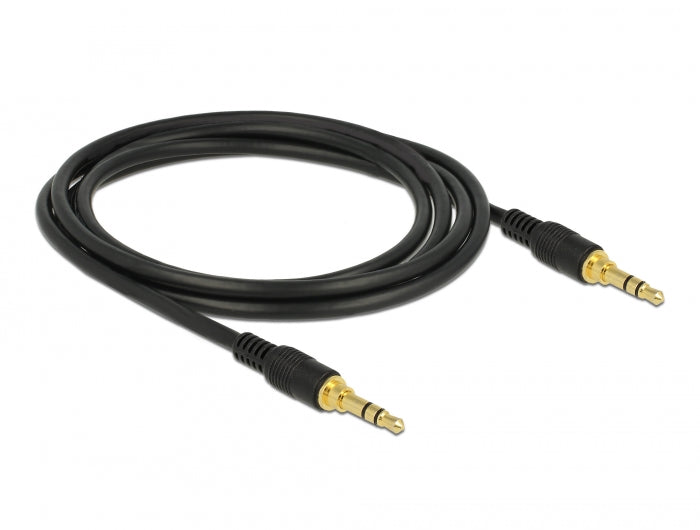 Delock Klinkenkabel 3,5 mm 3 Pin Stecker > Stecker 2 m schwarz