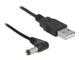 Delock USB Stromkabel zu DC 5,5 x 2,5 mm Stecker 90° 1,5 m