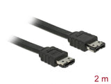 Delock Kabel eSATA 3 Gb/s Buchse > eSATA Buchse 2 m schwarz