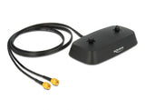 Delock Antennenfuß SMA Stecker > SMA Buchse LTE MIMO 1 m schwarz low loss