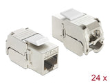 Delock Keystone Modul RJ45 Buchse > LSA Cat.6A STP 24 Stück