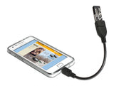 Delock Kabel USB micro-B Stecker > USB 2.0-A Buchse OTG flexibel 15 cm