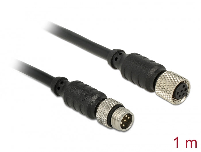 Navilock Verlängerungskabel M8 Stecker > M8 Buchse wasserdicht 1 m für M8 GNSS Empfänger