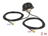 Navilock Multiband GNSS GSM UMTS LTE SMA 28 dBi / 5 dBi Antenne 2 x 2 m RG-174 omnidirektional Dachmontage outdoor