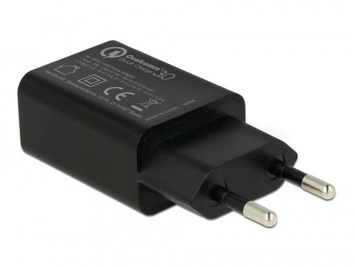 Navilock Ladegerät 1 x USB Typ A mit Qualcomm® Quick Charge™ 3.0 schwarz