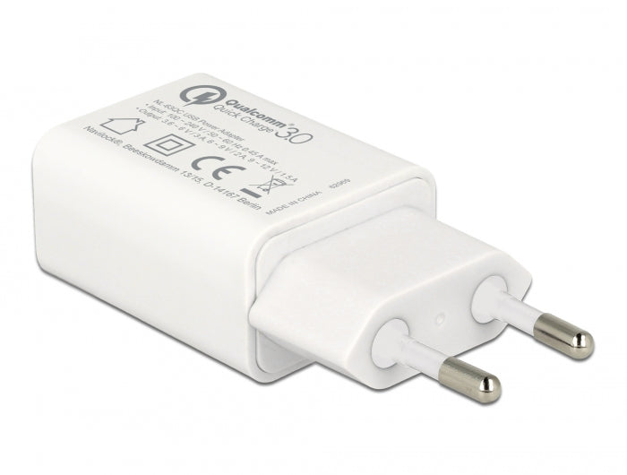 Navilock Ladegerät 1 x USB Typ-A mit Qualcomm® Quick Charge™ 3.0 weiß