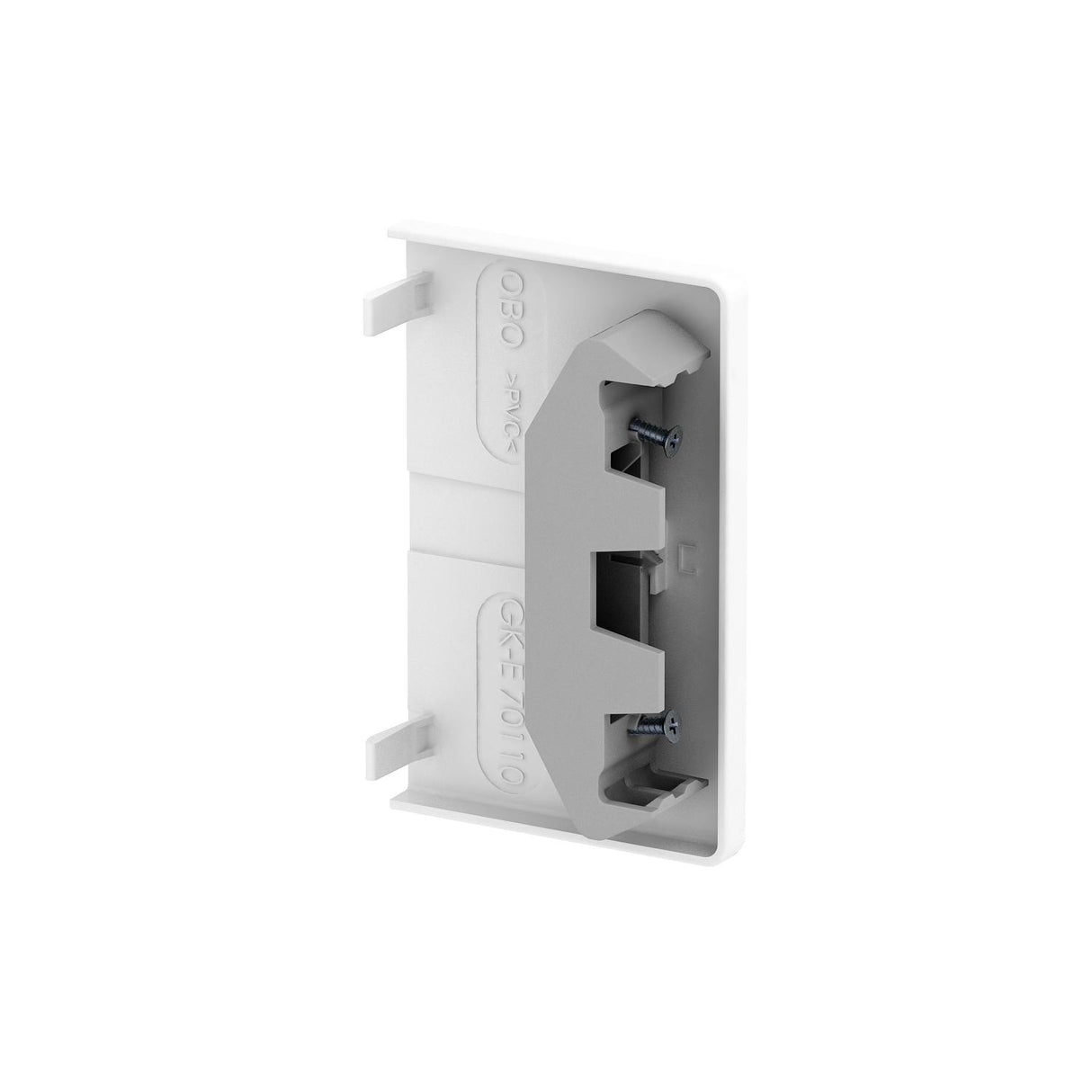 BETTERMANN Endstück GEB-K 110x70mm Kst GK-E70110WA li/re alu-look RAL9006