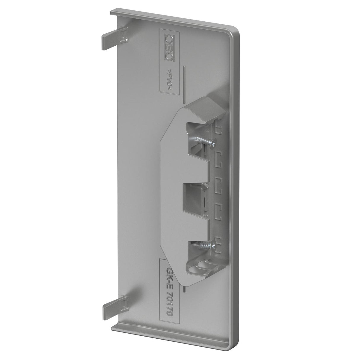 BETTERMANN Endstück GEB-K 170x70mm Kst GK-E70170WA li/re alu-look RAL9006