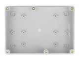 Delock Installationsgehäuse mit Kabeleinführungen 180 x 125 x 57 mm grau