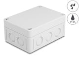 Delock Installationsgehäuse mit Kabeleinführungen 130 x 93 x 57 mm grau