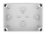 Delock Installationsgehäuse mit Kabeleinführungen 130 x 93 x 57 mm grau