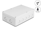 Delock Installationsgehäuse mit Kabeleinführungen 180 x 125 x 57 mm grau