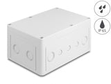 Delock Installationsgehäuse mit Kabeleinführungen 180 x 125 x 90 mm grau